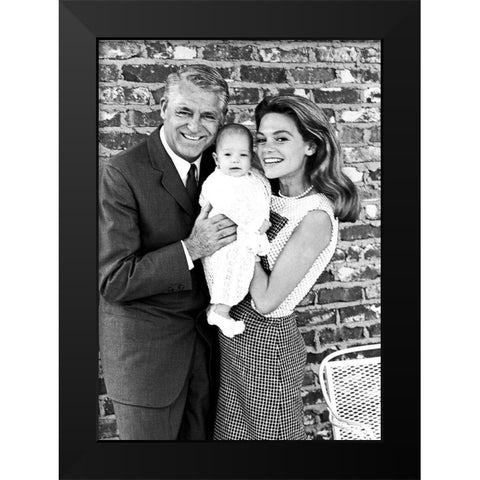 Cary Grant Black Modern Wood Framed Art Print by Hollywood Photo Archive