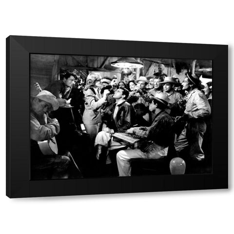 Cary Grant Black Modern Wood Framed Art Print by Hollywood Photo Archive