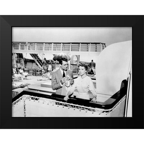 Cary Grant - An Affair to Remember Black Modern Wood Framed Art Print by Hollywood Photo Archive