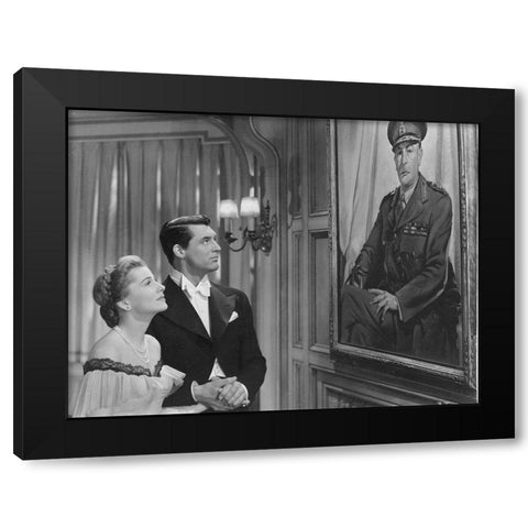 Cary Grant Black Modern Wood Framed Art Print by Hollywood Photo Archive