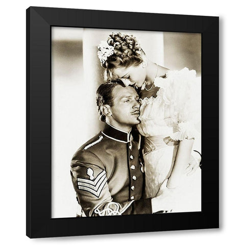 Cary Grant - Gunga Din Black Modern Wood Framed Art Print by Hollywood Photo Archive