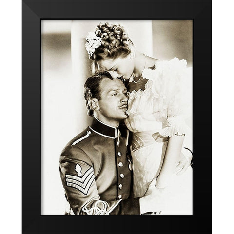 Cary Grant - Gunga Din Black Modern Wood Framed Art Print by Hollywood Photo Archive