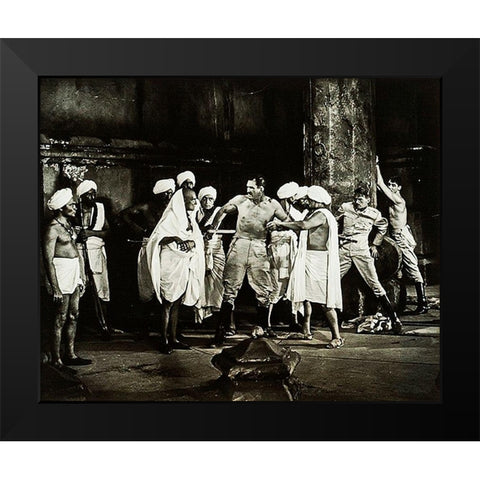 Cary Grant - Gunga Din Black Modern Wood Framed Art Print by Hollywood Photo Archive