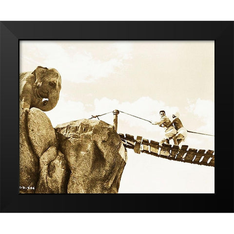 Cary Grant - Gunga Din Black Modern Wood Framed Art Print by Hollywood Photo Archive