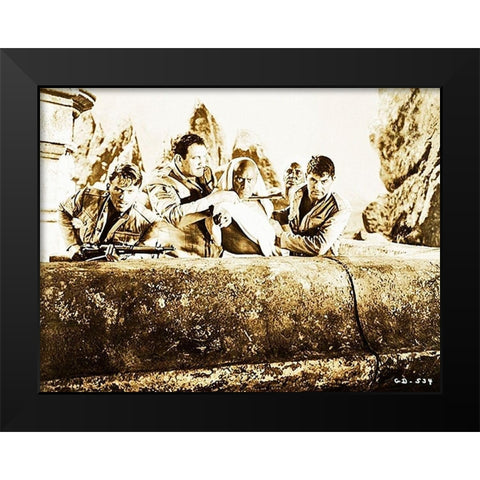 Cary Grant - Gunga Din Black Modern Wood Framed Art Print by Hollywood Photo Archive