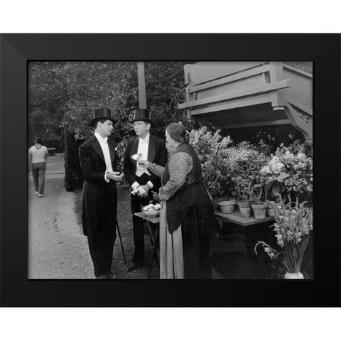 Cary Grant - Ladies Should Listen Black Modern Wood Framed Art Print by Hollywood Photo Archive