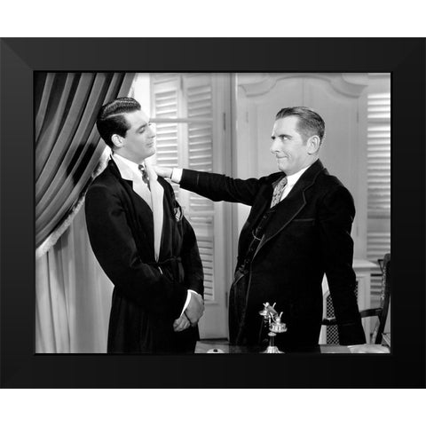 Cary Grant - Ladies Should Listen Black Modern Wood Framed Art Print by Hollywood Photo Archive