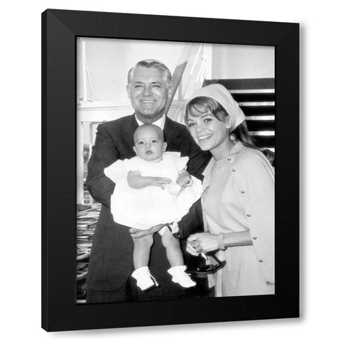 Cary Grant Black Modern Wood Framed Art Print with Double Matting by Hollywood Photo Archive