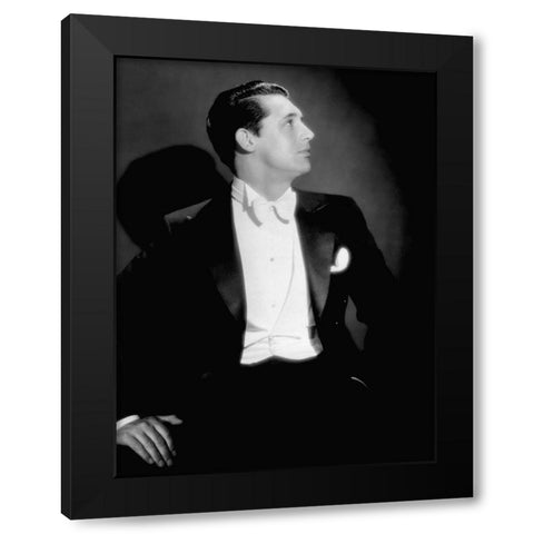 Cary Grant Black Modern Wood Framed Art Print with Double Matting by Hollywood Photo Archive
