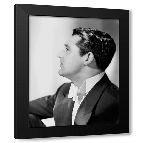 Cary Grant Black Modern Wood Framed Art Print with Double Matting by Hollywood Photo Archive