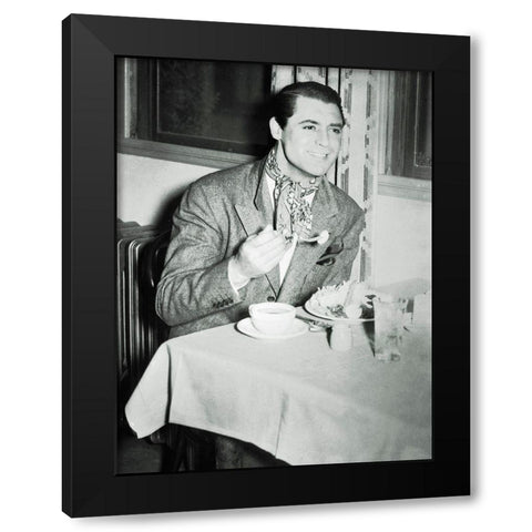 Cary Grant Black Modern Wood Framed Art Print with Double Matting by Hollywood Photo Archive