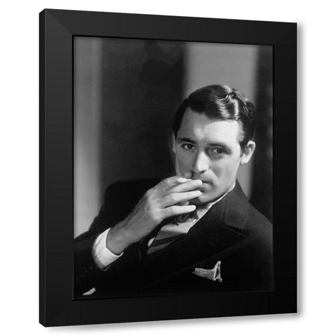 Cary Grant Black Modern Wood Framed Art Print by Hollywood Photo Archive