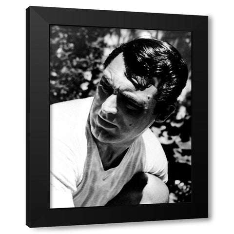 Cary Grant Black Modern Wood Framed Art Print by Hollywood Photo Archive