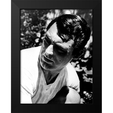 Cary Grant Black Modern Wood Framed Art Print by Hollywood Photo Archive