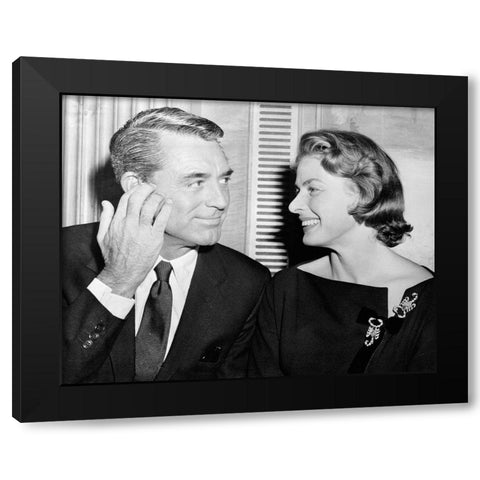 Cary Grant Black Modern Wood Framed Art Print by Hollywood Photo Archive