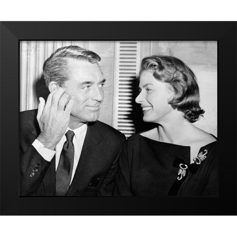 Cary Grant Black Modern Wood Framed Art Print by Hollywood Photo Archive