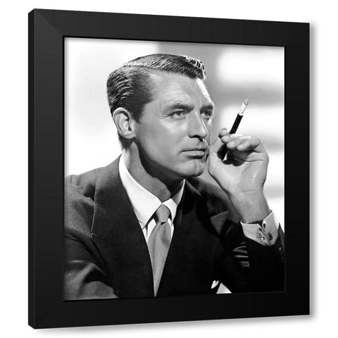 Cary Grant Black Modern Wood Framed Art Print by Hollywood Photo Archive