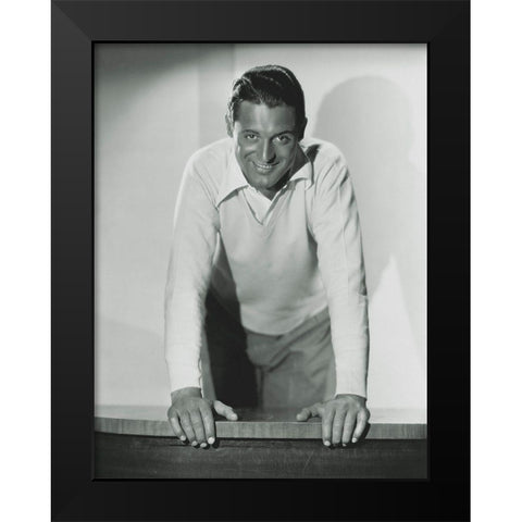 Cary Grant Black Modern Wood Framed Art Print by Hollywood Photo Archive