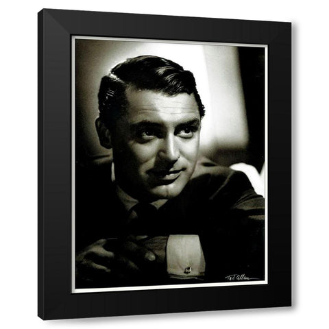 Cary Grant Black Modern Wood Framed Art Print by Hollywood Photo Archive