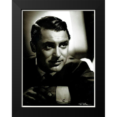 Cary Grant Black Modern Wood Framed Art Print by Hollywood Photo Archive