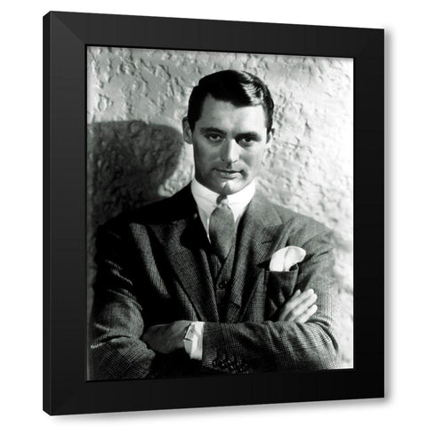 Cary Grant Black Modern Wood Framed Art Print by Hollywood Photo Archive