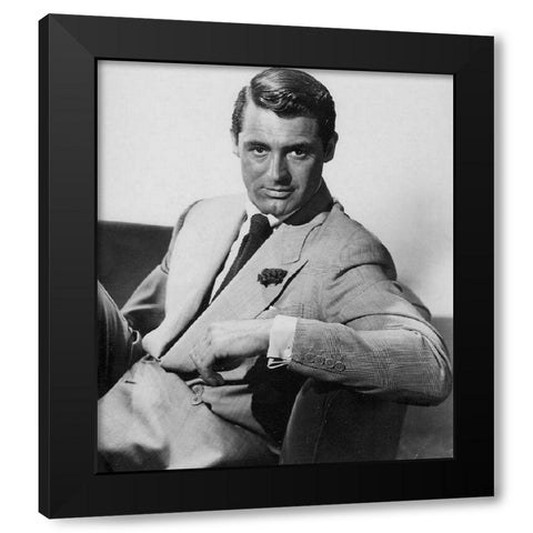 Cary Grant Black Modern Wood Framed Art Print by Hollywood Photo Archive