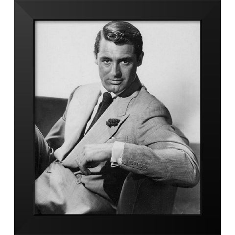 Cary Grant Black Modern Wood Framed Art Print by Hollywood Photo Archive
