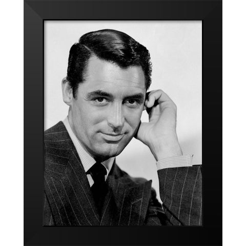 Cary Grant - Suspicion Black Modern Wood Framed Art Print by Hollywood Photo Archive