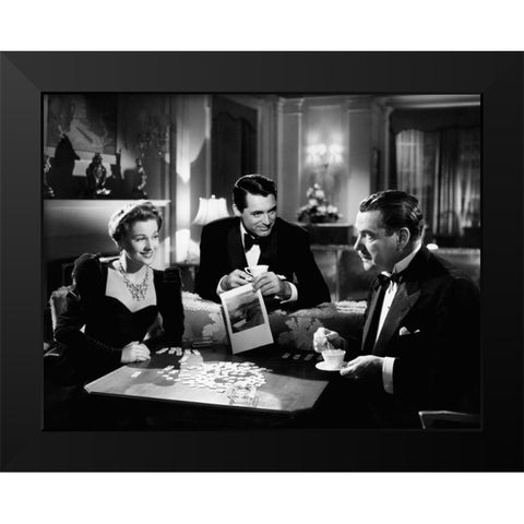 Cary Grant - Suspicion Black Modern Wood Framed Art Print by Hollywood Photo Archive