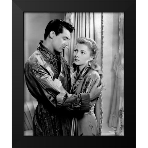 Cary Grant - Suspicion Black Modern Wood Framed Art Print by Hollywood Photo Archive