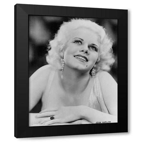 Jean Harlow - Suzy Black Modern Wood Framed Art Print by Hollywood Photo Archive