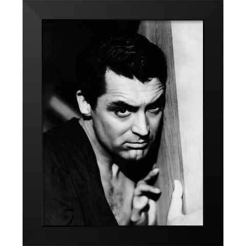 Cary Grant - Talk of the Town Black Modern Wood Framed Art Print by Hollywood Photo Archive