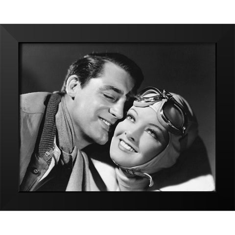 Cary Grant - Dark Wings Black Modern Wood Framed Art Print by Hollywood Photo Archive