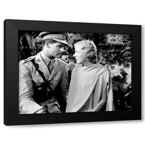 Cary Grant - Last Outpost Black Modern Wood Framed Art Print by Hollywood Photo Archive