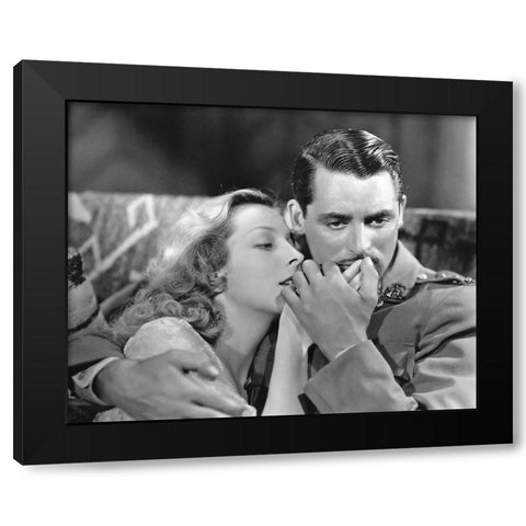 Cary Grant - Last Outpost Black Modern Wood Framed Art Print by Hollywood Photo Archive