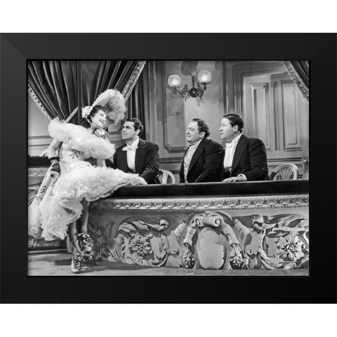 Cary Grant - The Toast of New York Black Modern Wood Framed Art Print by Hollywood Photo Archive