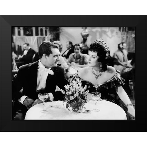 Cary Grant - The Toast of New York Black Modern Wood Framed Art Print by Hollywood Photo Archive