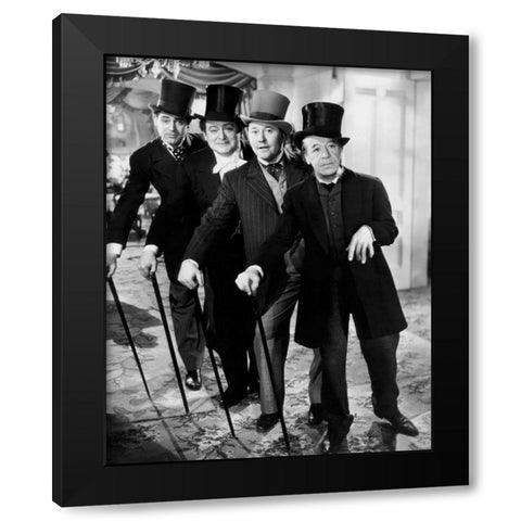 Cary Grant - The Toast of New York Black Modern Wood Framed Art Print by Hollywood Photo Archive