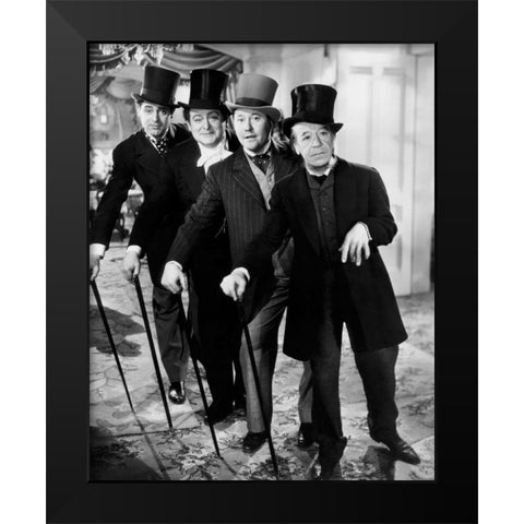 Cary Grant - The Toast of New York Black Modern Wood Framed Art Print by Hollywood Photo Archive