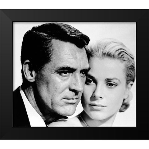 Cary Grant - To Catch A Thief Black Modern Wood Framed Art Print by Hollywood Photo Archive
