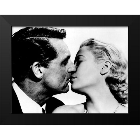Cary Grant - To Catch A Thief Black Modern Wood Framed Art Print by Hollywood Photo Archive