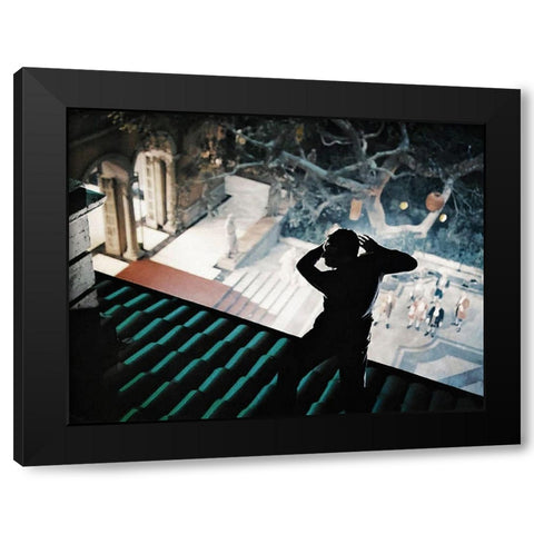 Cary Grant - To Catch A Thief Black Modern Wood Framed Art Print by Hollywood Photo Archive