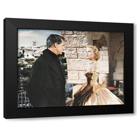 Cary Grant - To Catch A Thief Black Modern Wood Framed Art Print by Hollywood Photo Archive