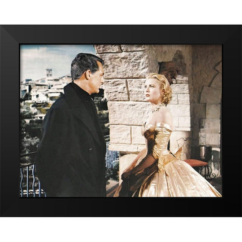 Cary Grant - To Catch A Thief Black Modern Wood Framed Art Print by Hollywood Photo Archive