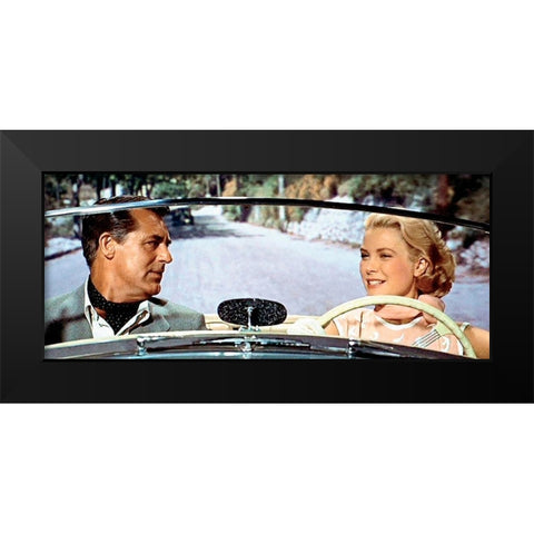 Cary Grant - To Catch A Thief Black Modern Wood Framed Art Print by Hollywood Photo Archive