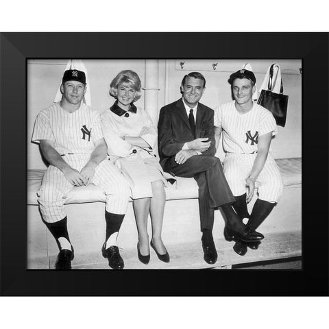 Cary Grant - That Touch of Mink Black Modern Wood Framed Art Print by Hollywood Photo Archive