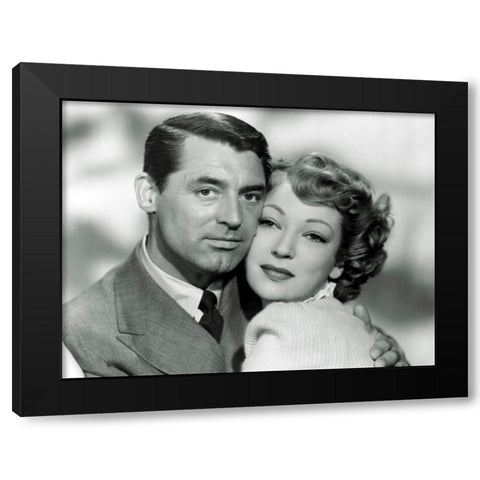 Cary Grant with June Duprez - None But the Lonely Heart Black Modern Wood Framed Art Print with Double Matting by Hollywood Photo Archive