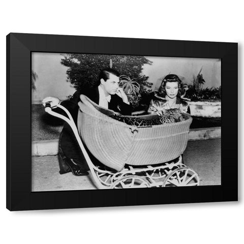 Cary Grant - Bringing Up Baby Black Modern Wood Framed Art Print by Hollywood Photo Archive