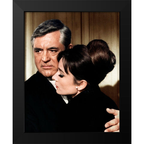 Cary Grant - Charade Black Modern Wood Framed Art Print by Hollywood Photo Archive