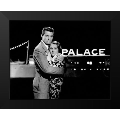 Cary Grant - Gambling Ship Black Modern Wood Framed Art Print by Hollywood Photo Archive